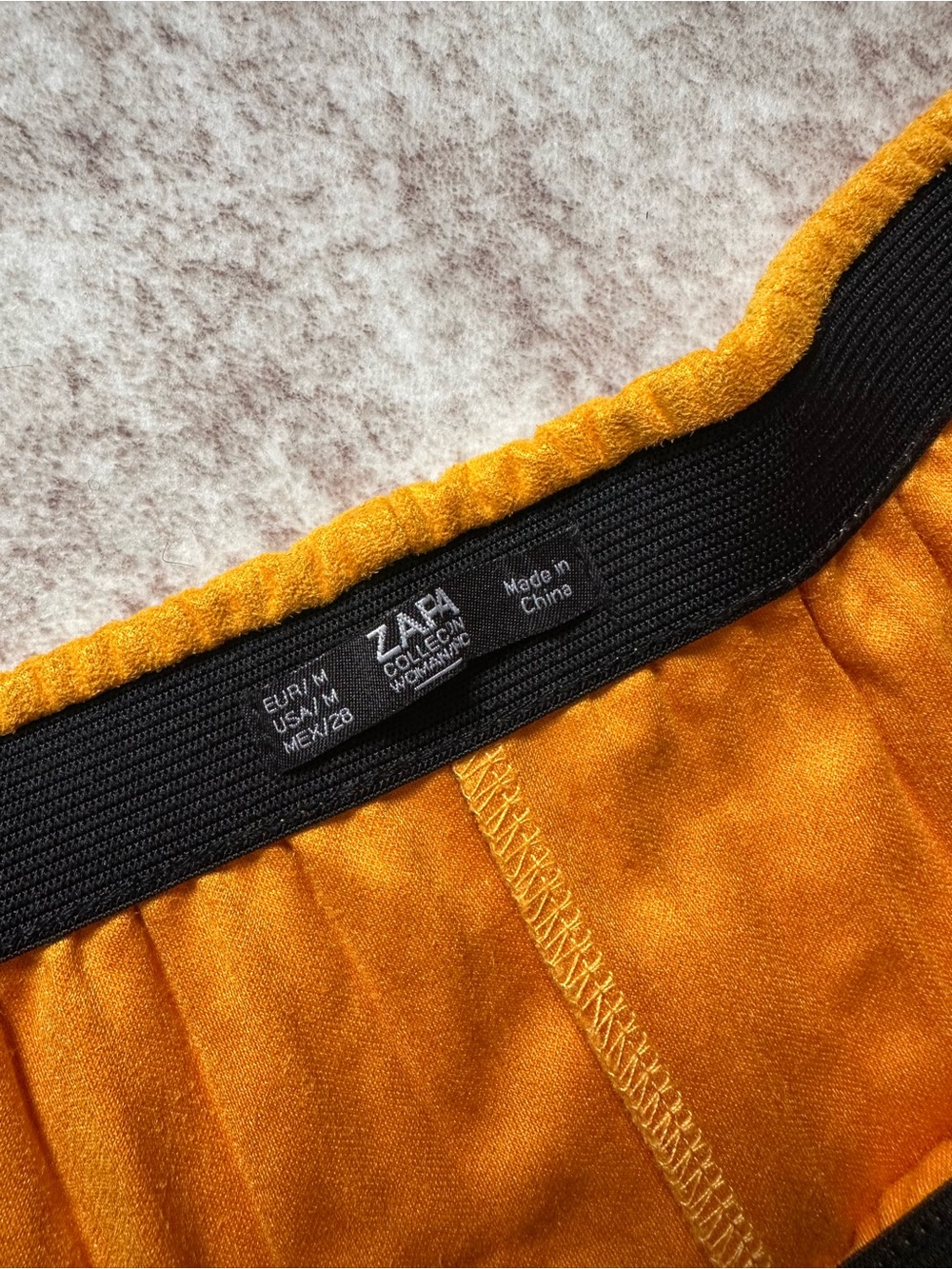 Zara Faux Suede Pleated Skirt in Mustard - EUC - Picture 6 of 7